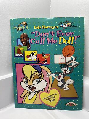 Space Jam LOLA BUNNY's Don't Ever Call Me Doll 1996 Paint With Water Unused Vtg