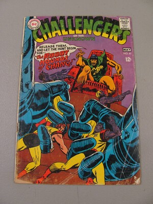 Challengers of the Unknown #61 (1968) GD/VG DC Comics Robot Hounds BIN-3742