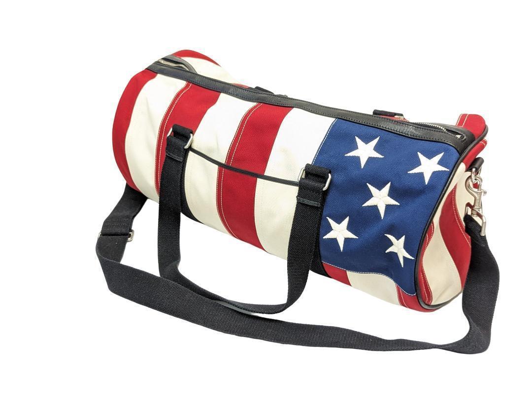 Saint Laurent Borsone in tela trapuntato con motivo bandiera 