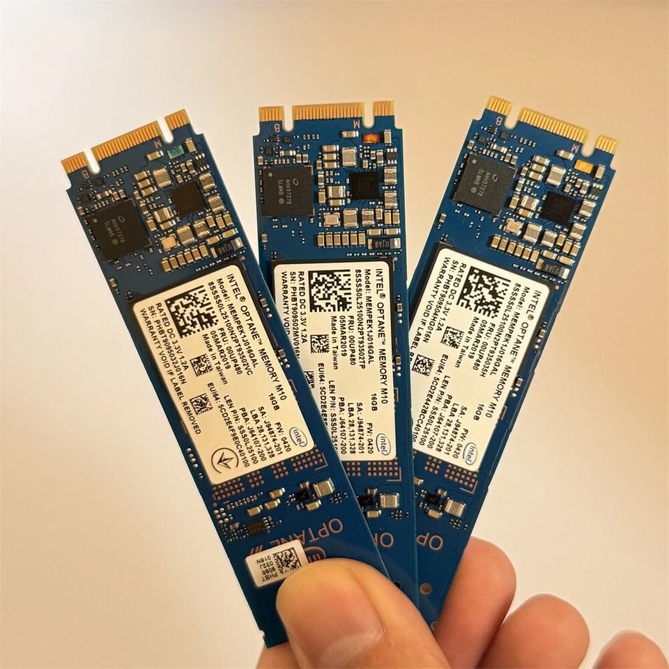 3Pcs Intel Optane Memory M10 SSD M.2 2280 16GB MEMPEK1J016GAL PCIe 3.0 3D Xpoint - Image 3 of 4