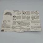 Vintage 1992 TMNT Ninja Turtles Mutations Mutatin fold out instructions