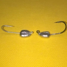 BONEFISH JIGS JIG HEADS Unpainted 3/16oz Permit  #1 or 1/0 hook steel or BN HOOK