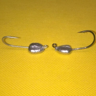 T&A JIGS BONEFISH JIGS JIG HEADS Unpainted 3/16oz Permit #1 or 1/0 hook steel or BN HOOK