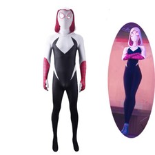 Spider-Man Spider-Verse Cosplay Costume Bodysuit Gwen Stacy Suit For Kids Adult