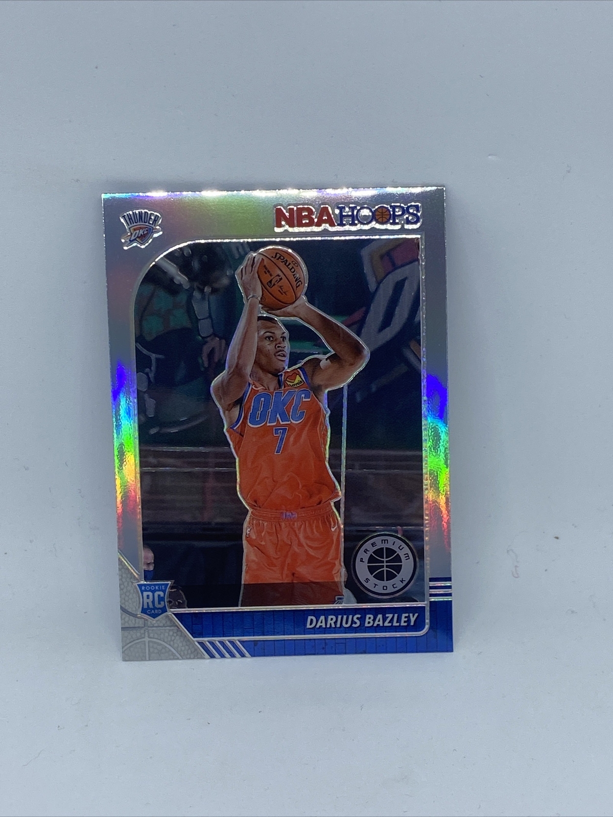 Darius Bazley 2019-20 Hoops Premium Stock Silver Prizm RC Rookie #249 Oklahoma