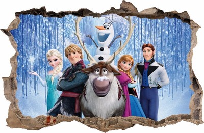 PEGATINA DE PARED agujero en la pared Frozen - El reino del hielo Elsa  #16