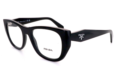 New Classic PRADA Eyeglasses VPR A18 16K-1O1 52-19 145 Black  display picture 3