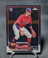 Braden Shewmake Rookie RC 2023 Topps Chrome Update Card #USC31 Atlanta Braves