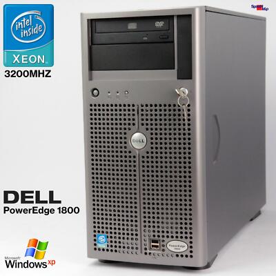 DELL POWEREDGE 1800 WORKSTATION SERVER XEON 3200 COMPUTER PARALLEL RS-232 250GB
