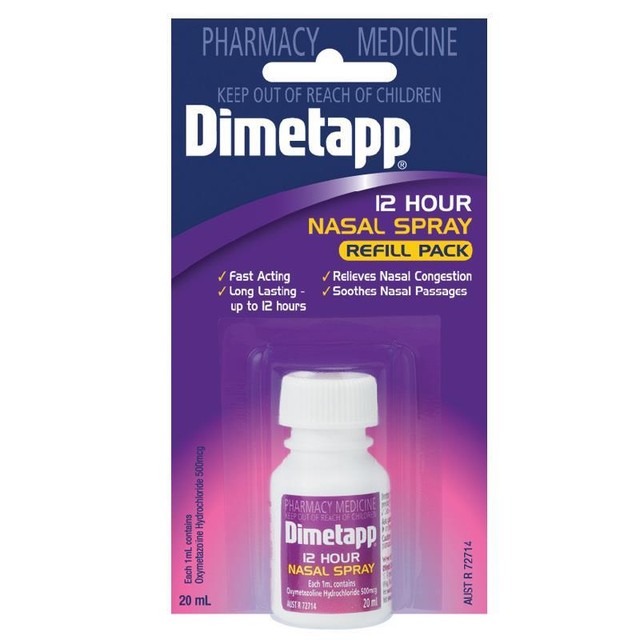 Dimetapp nasal spray refil 20ml (9310488017881)