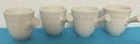 Vintage Fiesta Demitasse Cups Stick Handle Set Of 4 White