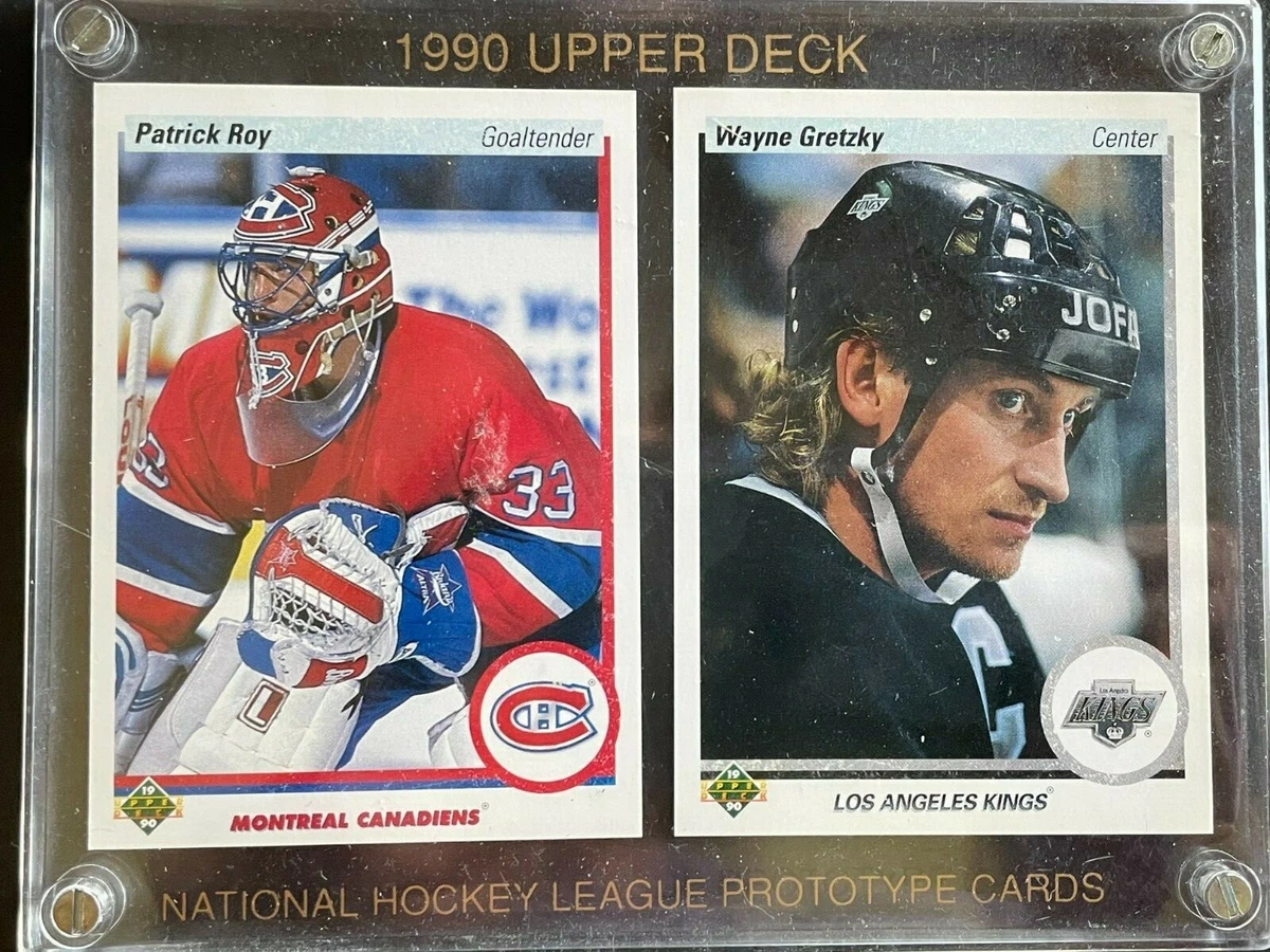 1990-91 Upper Deck WAYNE GRETZKY and PATRICK ROY PROMO CARDS Original Case #241