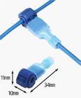 10pcs T-Tap Connectors Current Flush Size T2 1.5-2.5mm Clip-on, Self-Tapping R