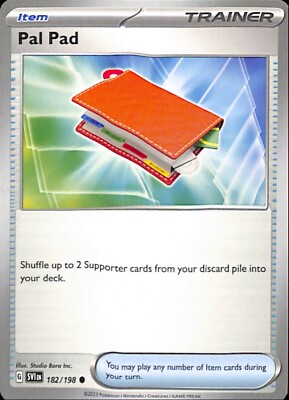 ポケモンカードゲーム palpmte Pal Pad 182/198 SV1 Scarlet & Violet Base Non Holo Pokemon Card NM