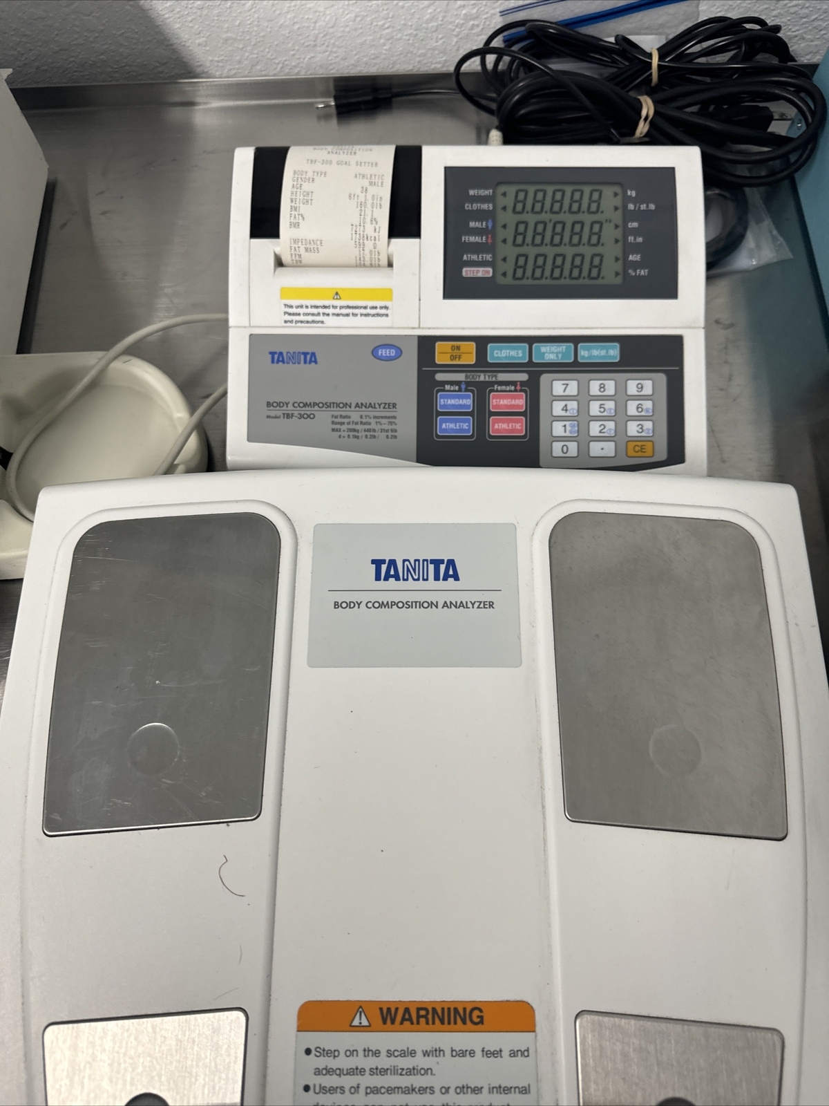 Tanita TBF 300 body composition analyzer patient ready eBay