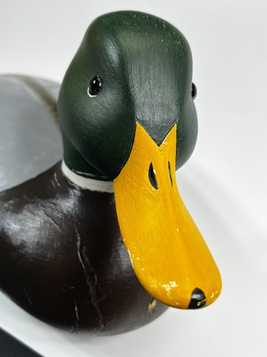 Wood Mallard Duck Decoy Russ Dedekind Hand Carved Signed Berks Co PA w/ wear - Picture 2 of 15