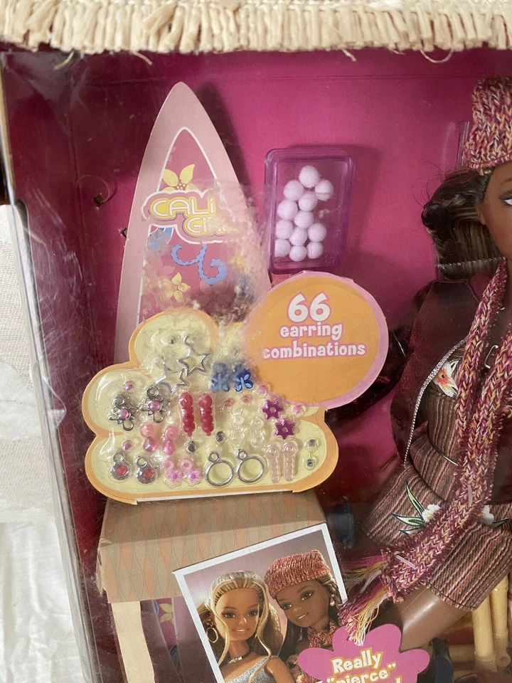 2004 RARO BARBIE CALI NIÑA TAN EXCELENTE PENDIENTES CONJUNTO DE REGALO CHRISTIE Foto 2 de 4