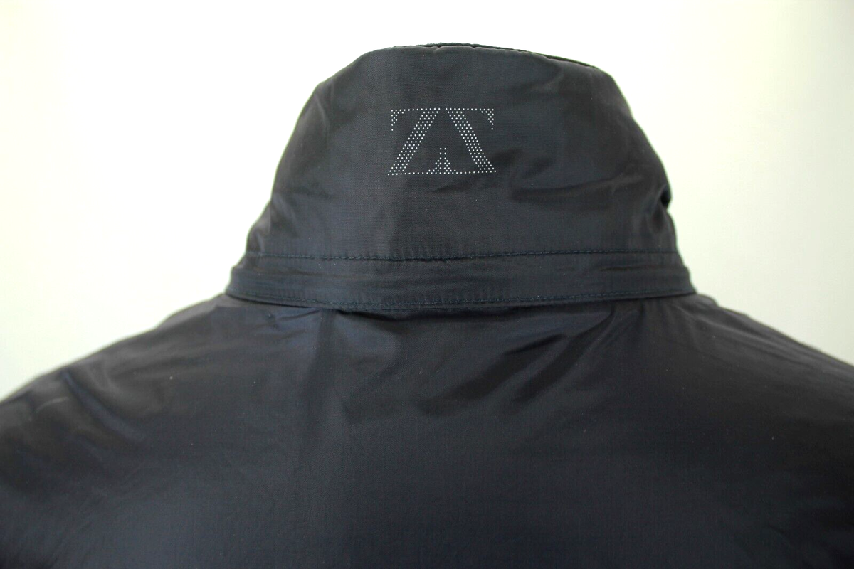 ZEGNA SPORT LIGHT SHELL BLACK LINED WINDBREAKER RAINJACKET ZEGNA SPORT LIGHT SHELL BLACK LINED WINDBREAKER RAINJACKET