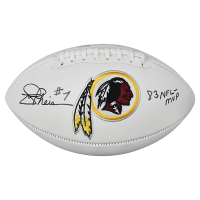 Joe Theismann Signed 83 NFL MVP Inscription Washington Redskins