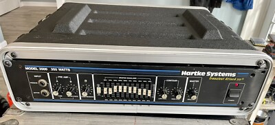 Hartke HA3500 350 Watt Bass Amp Head EH Preamp Tube & Hardcase