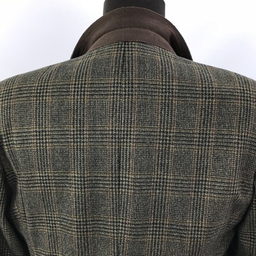 Hickey Freeman Canterbury Men Brown Wool Blazer Sports Coat Jacket Plaid 41 Long - Picture 9 of 14