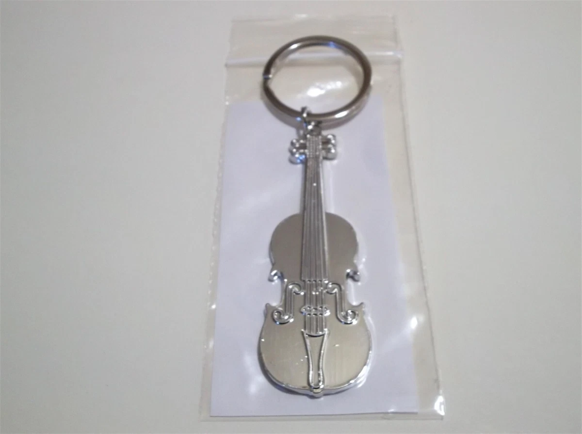 Violin Keychain-String Band Instrument Fiddle Keyrings-Music Player Band  Gift