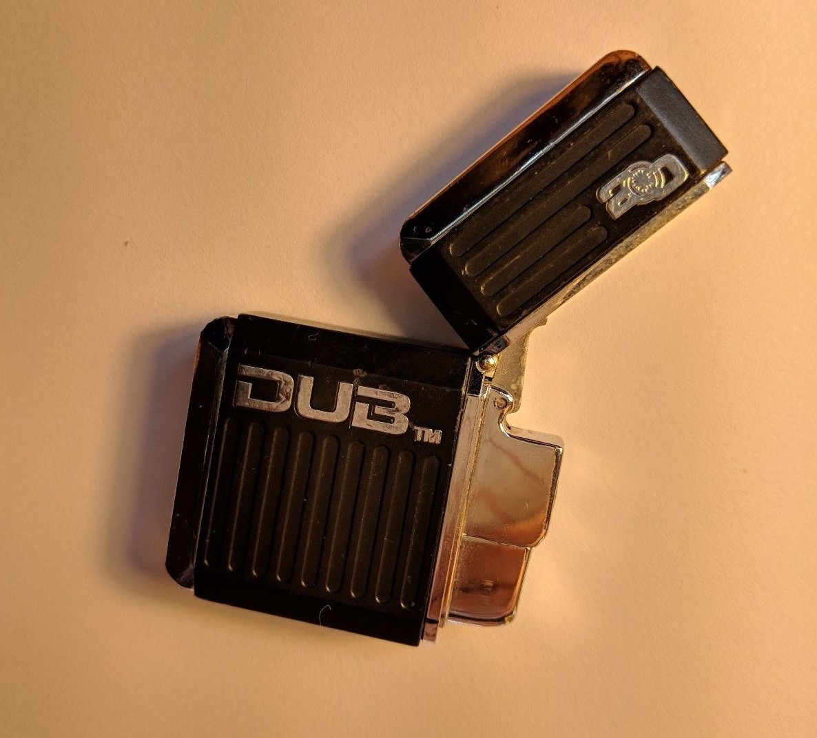 DUB Flip Top Lighter Novelty Classic & Refillable Silver Color