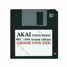 Akai S5000 / S6000 Floppy Disk Mpc 1000 Sound Library Choose Your Disk