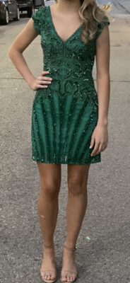 Sherri Hill 53927 Emerald Elegant Cocktail Homecoming Prom Short Dress SZ 00 | eBay Sherri Hill 53927 Emerald Elegant Cocktail Homecoming Prom Short Dress SZ 00 | eBay
