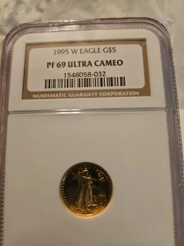 1995 W GOLD $5 PROOF AMERICAN EAGLE 1/10oz NGC PF 69 UC