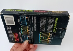 Donkey Kong Jr. Math NES (Mattel GBR PAL) - CIB Boxed - UNPUNCHED HANG-TAB - TES