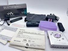 Sony MZ-E505 MD Walkman Silver MiniDisc Player AS-IS Junk w/ Box Accessories
