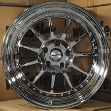 Staggered 5x114.3 18x9.5 18x10.5 Whistler Sk11 Full Chrome Lip 11 Spokes Wheels