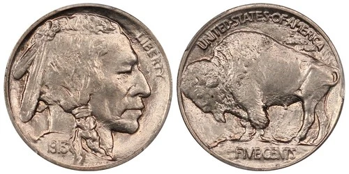 1913 Type 1 PCGS MS64 Near Gem BU Buffalo Nickel - Lustrous, Original Skin!