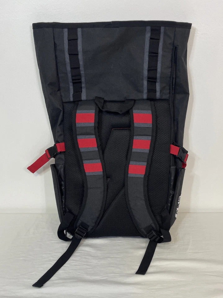 Mochila grande con tapa enrollable AC/DC Back In Black & Hells Bells Logo Foto 3 de 4