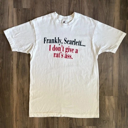 Vintage Clue Movie Promo T-Shirt Men's Size M/L 1990s Miss Scarlett White - product listing photo