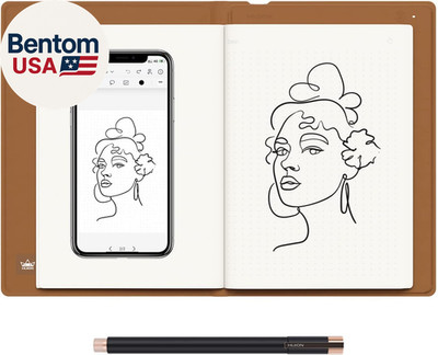Note 2-In-1 Digital Notebook Drawing Tablet with Battery-Free Pen, Bluetooth Wir