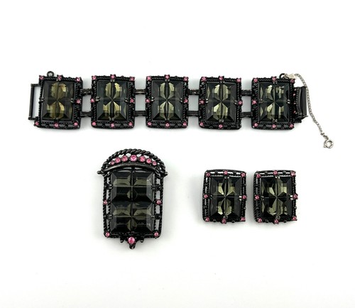 Sarah Coventry vintage set, 1950s, Midnight Magic