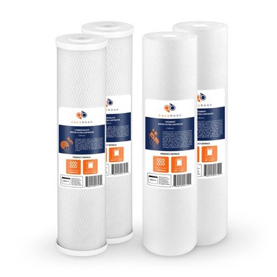 Aquaboon 20x4.5 5 Micron Water Filter 4-Pack