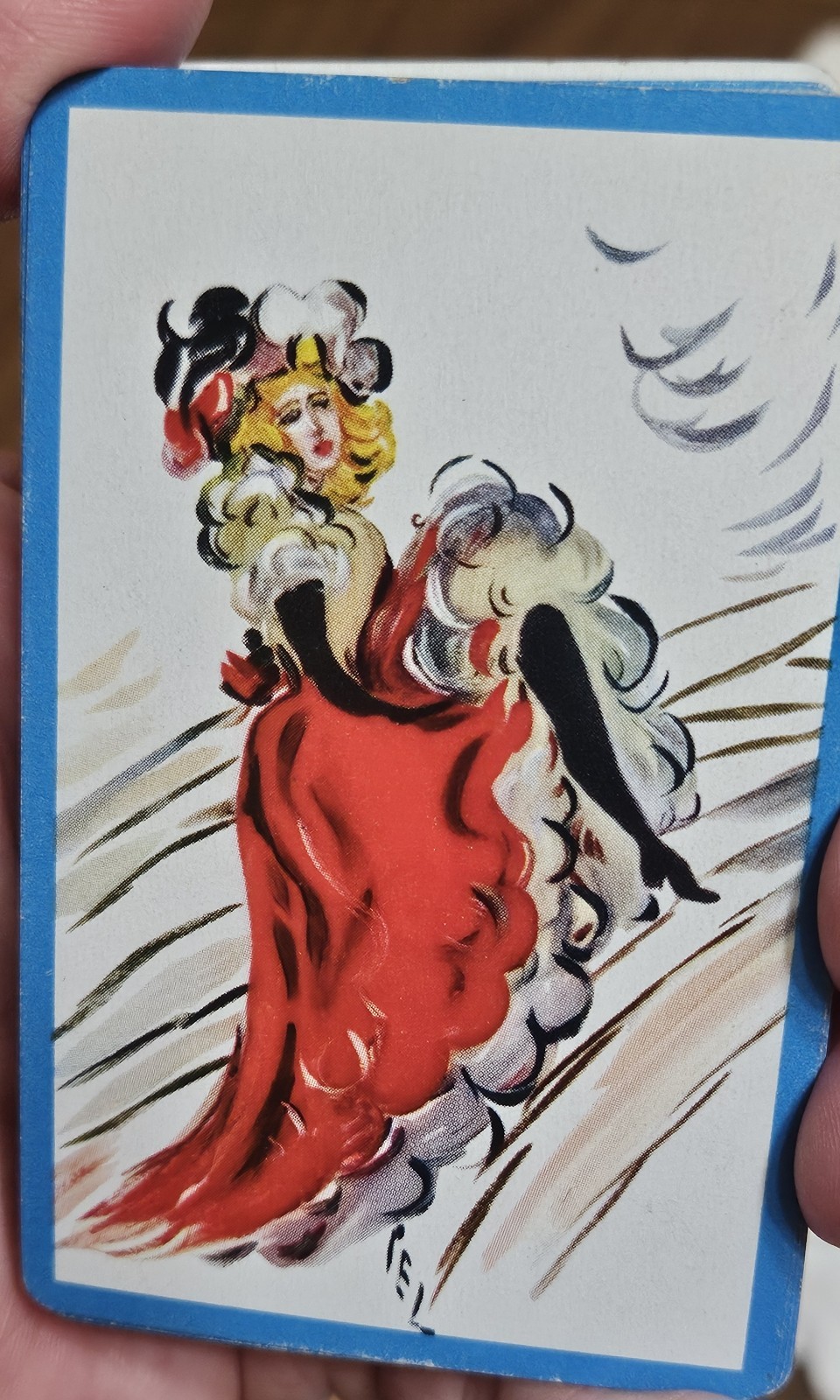 Congress 606 Playing Cards Triple Deck Show Girls Dancing Can Can Complete VTG