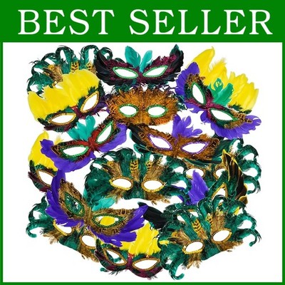 Budget-Friendly Mardi Gras Masks - Pack of 50