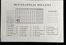 1960 Millers Scoresheet Vs Red Sox /Ted Williams/Yastrzemski in Line up 1/1 ⚾️