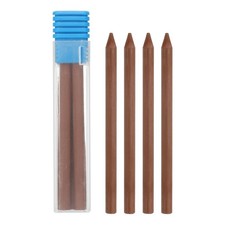 8Pcs 5.6mm 2B Carpenter Pencil Refill, Solid Dry Pencil Refill, Brown