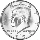 1992 D Kennedy Half Dollar Uncirculated from Mint Set