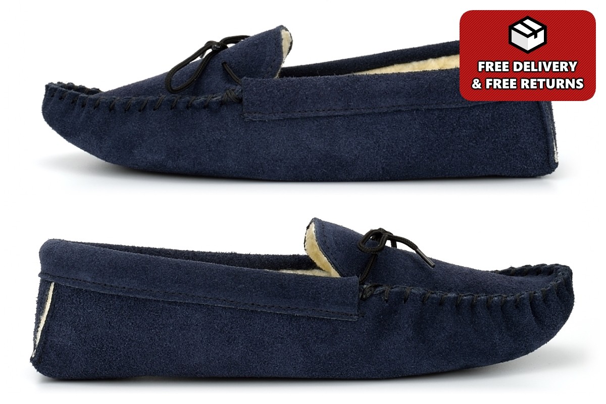 SAOLA Pantofole uomo scamosciate taglia 6 ragazzo ciabatte vera pelle scamosciata senza suola made in UK