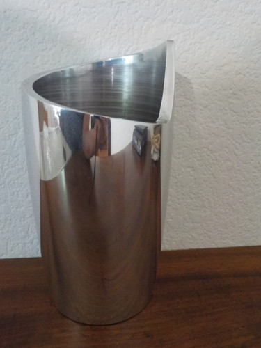 MCM Nambe Spiral Wine Bottle Chiller - Alloy Metal Wine Chiller, Tall 8.5 inch