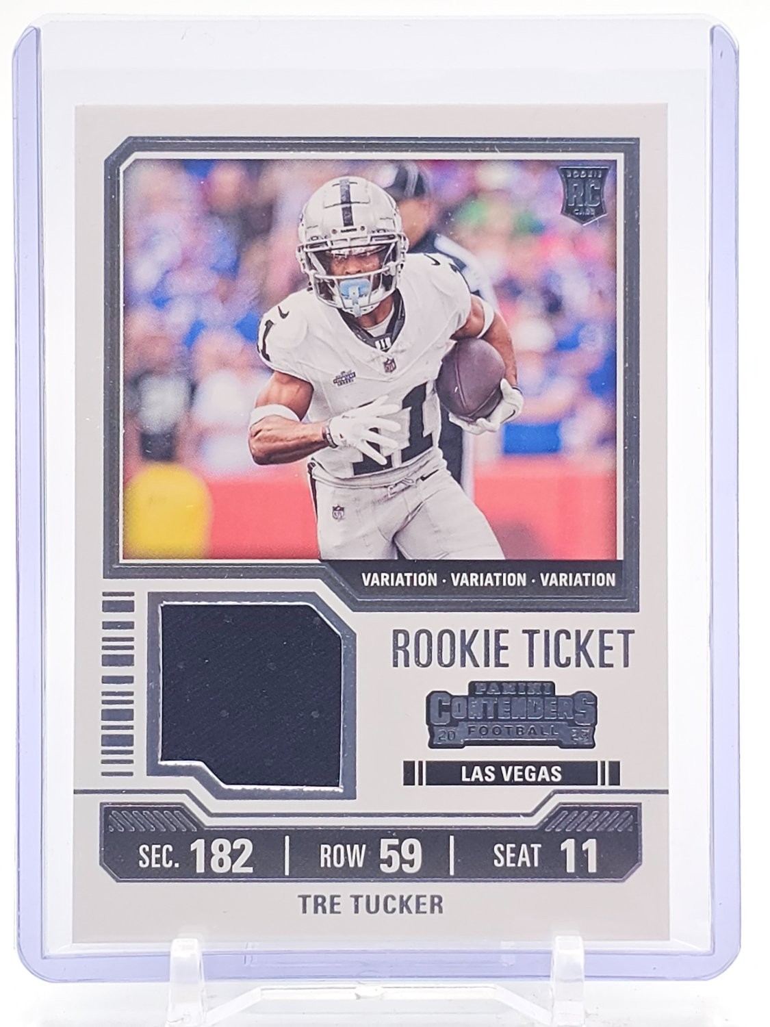 Tre Tucker Panini Contenders Rookie Ticket Swatches #TS35V Variation