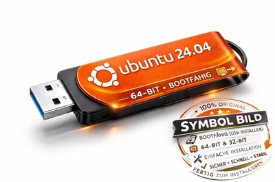 Ubuntu 24.04 LTS  Noble Numbat  USB Stick   32 GB Marken USB Stick   Bootfähig