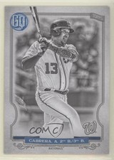 2020 Topps Gypsy Queen Black and White 47/50 Asdrubal Cabrera #18 0nr3