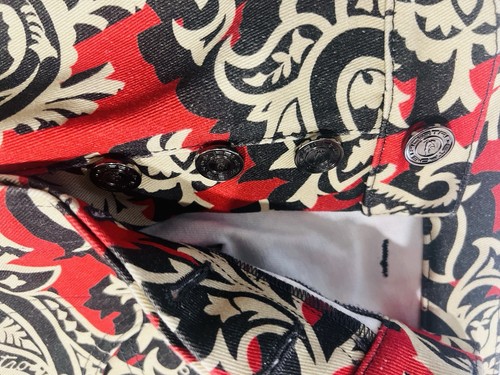 Etro Men’s Red Paisley Jeans Size 32 Waist - Picture 5 of 16